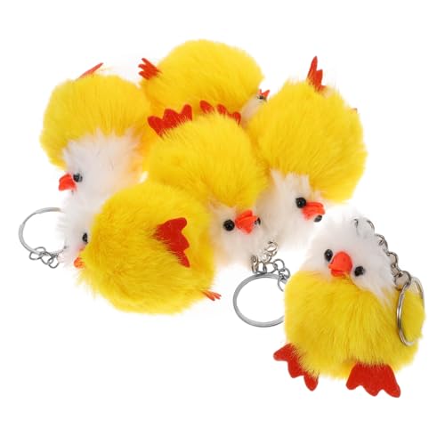 INOOMP 6Stücke Plüsch Hühner Schlüsselanhänger Mini Fluffy Küken Ostern Deko Schlüsselbund Anhänger für Taschen und Rucksäcke Waschbar und Leicht zu Reinigen Lebensechte Gestaltung INOOMP 6Stücke Plüsch Hühner Schlüsselanhänger Mini Fluffy Küken Ostern Deko Schlüsselbund Anhänger für Taschen und Rucksäcke Waschbar und Leicht zu Reinigen Lebensechte Gestaltung von INOOMP