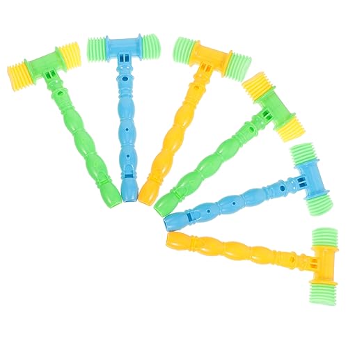 INOOMP Musikhammer Spielzeug für Kleinkinder 6 Stück Hammerspielzeug mit Geräuschen Pädagogisches Musikhammerspielzeug für Kinder Tragbar Fördert Rhythmus und Musikalisches Interesse von INOOMP