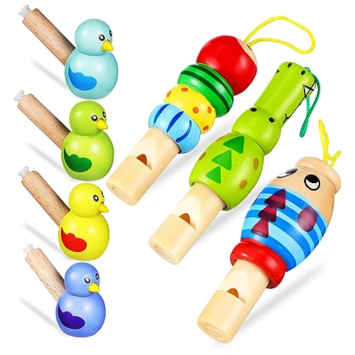 INOOMP 7 Stück Pfeifen Vogelpfeifen Kinderpfeife Musikinstrumente Für Kleinkinder Musikalische Pfeife Musikalisches Pfeifspielzeug Für Tierpfeifen PVC von INOOMP
