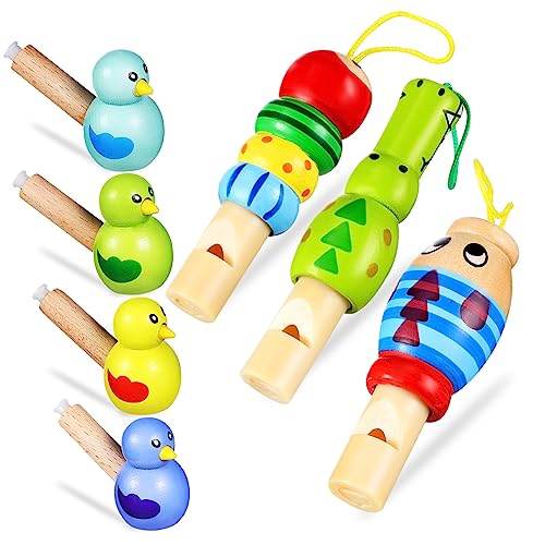 INOOMP 7 Stück pfeifen Tierpfeifen Musikinstrumente für Kleinkinder kinderinstrumente musikinstrumente Babygeschenk Pfeife Pfeife in Vogelform PVC von INOOMP