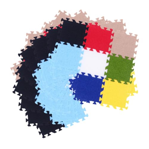 INOOMP 72 Stück Mini-Teppich winziges Dollhouse Floor Matte Verriegelung Kleinkinder Matten Puzzlematte für kleine Häuser Hausdekoration Mini -Hausteppich Mini-Puzzle-Matte Stoff INOOMP 72 Stück Mini-Teppich winziges Dollhouse Floor Matte Verriegelung Kleinkinder Matten Puzzlematte für kleine Häuser Hausdekoration Mini -Hausteppich Mini-Puzzle-Matte Stoff von INOOMP