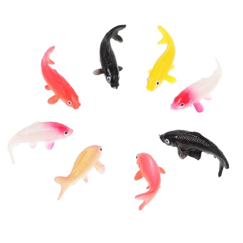 INOOMP 8 Stück Puppenhaus-Modell Puppenhaus- -Figur Puppenhaus Miniatur-Karpfenfischfigur Mini-Fischfiguren winzige Möbelminiaturen winziger Puppenstubenfisch Plastik INOOMP 8 Stück Puppenhaus-Modell Puppenhaus- -Figur Puppenhaus Miniatur-Karpfenfischfigur Mini-Fischfiguren winzige Möbelminiaturen winziger Puppenstubenfisch Plastik von INOOMP