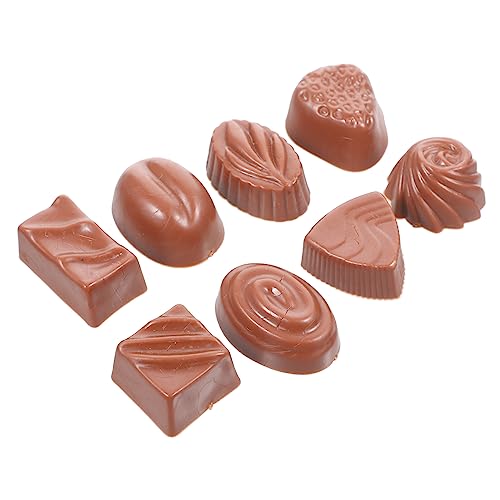 INOOMP 8 Stück Schokoladen -Requisitenmodell simuliertes Schokoladenmodell Schokoladen-Ausstellungsmodell multifunktionales Schokoladendekor künstliche Schokolade Prop Essen PVC Kaffee INOOMP 8 Stück Schokoladen -Requisitenmodell simuliertes Schokoladenmodell Schokoladen-Ausstellungsmodell multifunktionales Schokoladendekor künstliche Schokolade Prop Essen PVC Kaffee von INOOMP