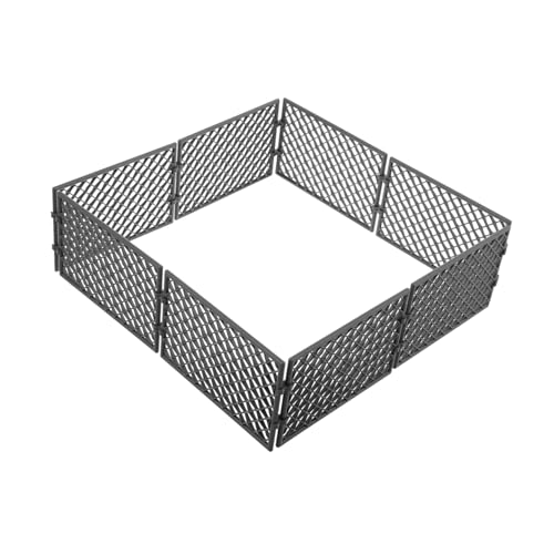INOOMP Miniatur Zaunmodell 8 Stück Kunststoff Dekorationsset für Mikro Landschaften Gefängniszaun Spielzeug Vielseitig Einsetzbar für Selbstgemacht Projekte und Miniatur Garten von INOOMP