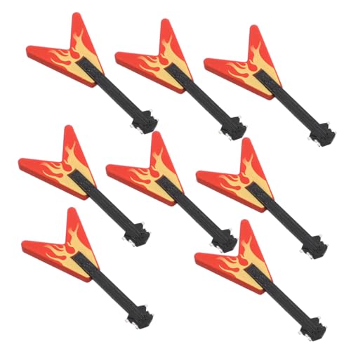 INOOMP 8 Stück Simuliertes Gitarrenmodell Mini-Gitarrenhandwerk Miniatur-E-Gitarre Puppenhaus-E-Gitarre Musikinstrumente- Puppenhaus-Musik- Gitarrendekor Plastik INOOMP 8 Stück Simuliertes Gitarrenmodell Mini-Gitarrenhandwerk Miniatur-E-Gitarre Puppenhaus-E-Gitarre Musikinstrumente- Puppenhaus-Musik- Gitarrendekor Plastik von INOOMP