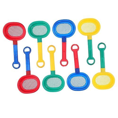 INOOMP 8 Stück Strand Badespielzeug Sandschaufel Sandsieb Badesandspielzeug Strandsandsieb Strandspielzeug Sandkastensieb Schaufel Kleines Badespielzeug Spielsandsieb Für Siebe Pp von INOOMP