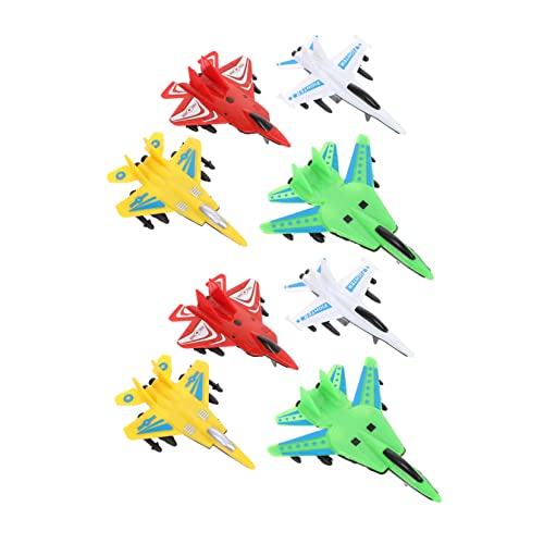 INOOMP 8 Stück Teiliges Farbiger Rückzieher Flugzeug Spielzeuge für Simulation Flugzeug Kreatives Fighter Toy für Außenaktivitäten und Bildung INOOMP 8 Stück Teiliges Farbiger Rückzieher Flugzeug Spielzeuge für Simulation Flugzeug Kreatives Fighter Toy für Außenaktivitäten und Bildung von INOOMP