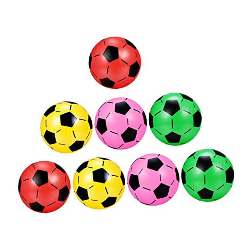 INOOMP Aufblasbare Kinder Fußballspielzeuge 8 Stück Kunststoff Fußball Buntes Spielzeug für Outdoor Indoor Bruchfest Leicht INOOMP Aufblasbare Kinder Fußballspielzeuge 8 Stück Kunststoff Fußball Buntes Spielzeug für Outdoor Indoor Bruchfest Leicht von INOOMP