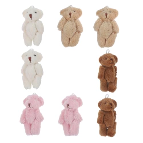 INOOMP 8Stücke Teiliges Mini Plüschbären Schlüsselanhänger Weiche Stofftiere für DIY Deko Hochzeitsgeschenke und Partys INOOMP 8Stücke Teiliges Mini Plüschbären Schlüsselanhänger Weiche Stofftiere für DIY Deko Hochzeitsgeschenke und Partys von INOOMP