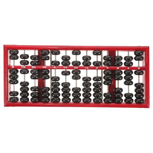 INOOMP Abakus für Abakus 13 Säulenstangen Abakus Studenten Abakus chinesischer Vintage-Abakus chinesischer Holzabakus Abakus aus Holz Mathe-Lern-Abakus Eisen rot INOOMP Abakus für Abakus 13 Säulenstangen Abakus Studenten Abakus chinesischer Vintage-Abakus chinesischer Holzabakus Abakus aus Holz Mathe-Lern-Abakus Eisen rot von INOOMP