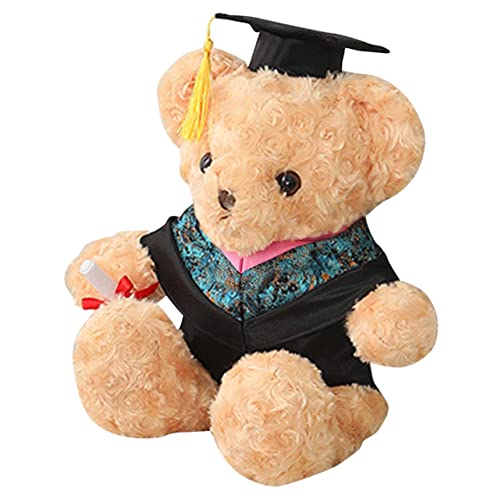 INOOMP Abschlussbär Plüschfigur Personalisierter Doktorbär mit Absolventenkappe Süßes Kuscheltier für Abschlussparty Erinnerungsstück für Graduierung für Freunde und Klassenkameraden INOOMP Abschlussbär Plüschfigur Personalisierter Doktorbär mit Absolventenkappe Süßes Kuscheltier für Abschlussparty Erinnerungsstück für Graduierung für Freunde und Klassenkameraden von INOOMP