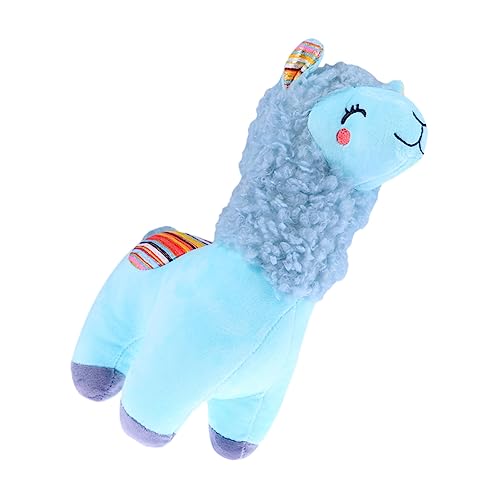 INOOMP Alpaka-Plüschtier Plüschgefüllter Puppen für Mädchen Plüschpuppe Tierspielzeug Cartoon-Alpaka- gefüllte Alpaka-Puppe Alpaka -Puppe Baumwolle Blue INOOMP Alpaka-Plüschtier Plüschgefüllter Puppen für Mädchen Plüschpuppe Tierspielzeug Cartoon-Alpaka- gefüllte Alpaka-Puppe Alpaka -Puppe Baumwolle Blue von INOOMP