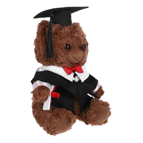 INOOMP Arztanzugbär Puppe Mini-Abschluss-Stoffbären Plüschbär-Abschlussoutfit Doktorbär-Abschluss Plüschtiere der Abschlusssaison gefüllter Plüschbär PP Baumwolle Black INOOMP Arztanzugbär Puppe Mini-Abschluss-Stoffbären Plüschbär-Abschlussoutfit Doktorbär-Abschluss Plüschtiere der Abschlusssaison gefüllter Plüschbär PP Baumwolle Black von INOOMP