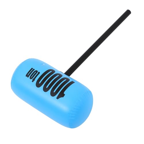INOOMP Aufblasbarer Hammer Aufblasbares Werkzeugspielzeug aufblasbarer Cartoon-Hammer Aufgeblasenes für Mottoparty Kinderhämmer Partyhammer Plastik Sky-Blue von INOOMP