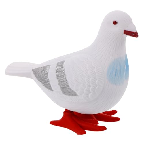 INOOMP Aufzieh Aufziehspielzeug, Uhrwerkspielzeug Vogelspielzeug aufziehen Taube Laufendes Taube Skulptur Vogelfiguren Tauben-Sprungspielzeug Vogel-Statue Plastik Weiß INOOMP Aufzieh Aufziehspielzeug, Uhrwerkspielzeug Vogelspielzeug aufziehen Taube Laufendes Taube Skulptur Vogelfiguren Tauben-Sprungspielzeug Vogel-Statue Plastik Weiß von INOOMP
