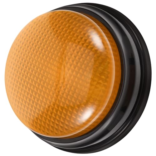 INOOMP Beleuchteter Soundknopf Game Show Knopf Summer Für Streiche Erster Summerknopf Für Knöpfe Goldener Summerknopf Achtung Das Summerbrettspiel Lauter Knopf Gelber von INOOMP