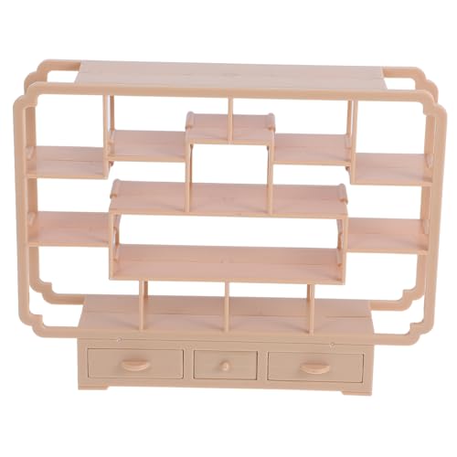 INOOMP Bogu-Rack-Modell Dekore klein Puppenhäuser Miniaturen Gestell Puppenhaus-Miniatur-Ausstellungsregal Holzpuppenhausmöbel Miniaturmöbel für Puppenstuben Mini Möbel Plastik Khaki INOOMP Bogu-Rack-Modell Dekore klein Puppenhäuser Miniaturen Gestell Puppenhaus-Miniatur-Ausstellungsregal Holzpuppenhausmöbel Miniaturmöbel für Puppenstuben Mini Möbel Plastik Khaki von INOOMP