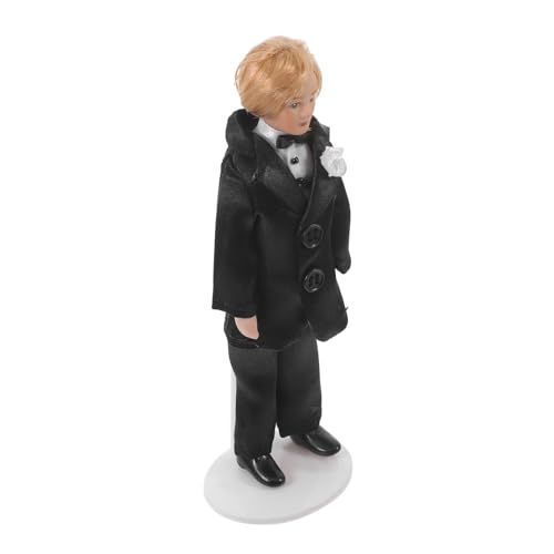 INOOMP Bräutigampuppe Paar Figur Hochzeit Puppenhaus Für Modern Miniatur Realistisch Romantische Figuren Braut-bräutigam-Figur Zahlen Mini-Szene-zubehör Black Keramik INOOMP Bräutigampuppe Paar Figur Hochzeit Puppenhaus Für Modern Miniatur Realistisch Romantische Figuren Braut-bräutigam-Figur Zahlen Mini-Szene-zubehör Black Keramik von INOOMP