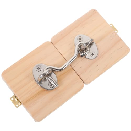 INOOMP Busy Board für Kleinkinder Montessori mit DIY Türverriegelung Sensorisches Holzspielzeug für Motorischen Fähigkeiten Tragbar und Leicht Ab Jahren von INOOMP