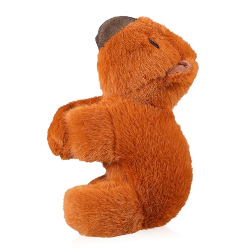 INOOMP Capybara-Puppe Sachen Hugger ausgestopftes Tier Huggers Stofftier stickig armbänder für Cute Accessories Huggers Slap Armband Tiere klopfendes Armband PP Baumwolle Chocolate von INOOMP
