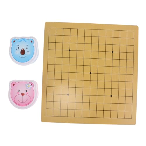 INOOMP Cartoon Go Spielset Für Doppelseitiges Brett Mit Süßer Bärenbox Tragbares Strategie Brettspiel Für Anfänger Leichtes Reiseschachset Für Die Familie INOOMP Cartoon Go Spielset Für Doppelseitiges Brett Mit Süßer Bärenbox Tragbares Strategie Brettspiel Für Anfänger Leichtes Reiseschachset Für Die Familie von INOOMP