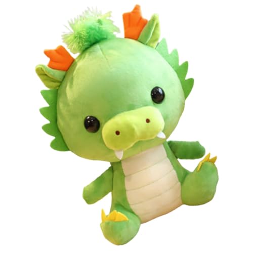 INOOMP Chinesische Neujahrsdrachendekorationen Süße Plüschtiere Chinesischer Drache Drachenfiguren Kuscheltier Drache Chinesisches Drachenspielzeug Stofftiere Pp Baumwolle Grün von INOOMP