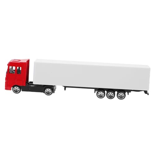 INOOMP Container LKW Modell aus Legierung für LKW Spielzeugset für Mikro Sandkästen und Puppenhäuser Detailgetreu und Langlebig von INOOMP