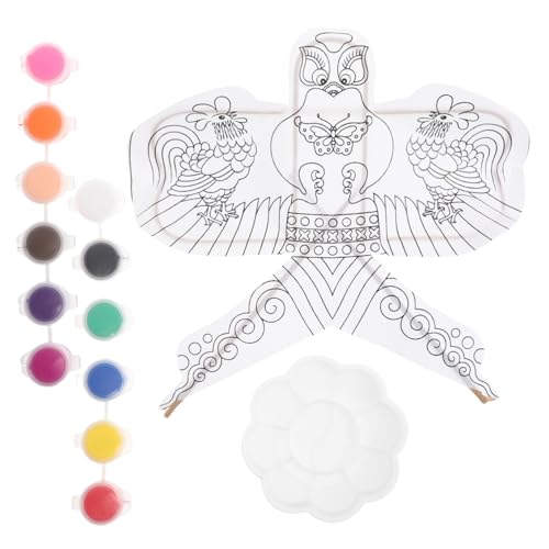 INOOMP Drachen Bastelset Für Junge Mädchen Weißer Drachen Mit Farben Malpalette Kreative Aktivitäten Für Strand Und Parkpartys Für Anfänger Hühnerdesign Spaß Und Lernen INOOMP Drachen Bastelset Für Junge Mädchen Weißer Drachen Mit Farben Malpalette Kreative Aktivitäten Für Strand Und Parkpartys Für Anfänger Hühnerdesign Spaß Und Lernen von INOOMP