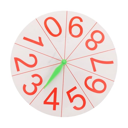 INOOMP Digitales Plattenspieler - für Spielrad- Kleinkinder Bildungsspielzeug Spinnen Partyzubehör Plattenspieler-Stütze Mathe-Plattenspieler Plastik Weiß Zufällige Farbe von INOOMP