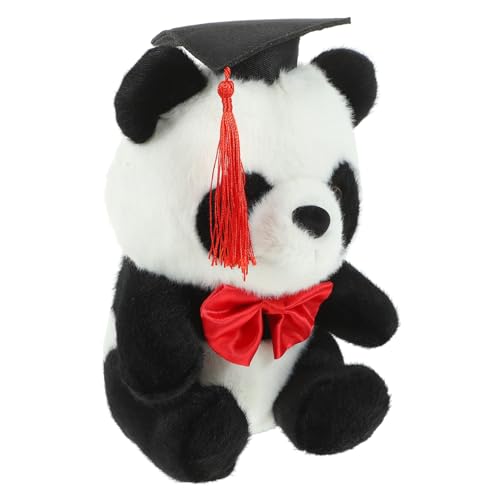 INOOMP Doktor Panda Puppe Kuscheltier Winziges Abschluss-stofftier Gefülltes Panda- Zum Abschluss Abschluss-Panda- Abschlussspielzeug Lebensechter Panda Pp Baumwolle Rot INOOMP Doktor Panda Puppe Kuscheltier Winziges Abschluss-stofftier Gefülltes Panda- Zum Abschluss Abschluss-Panda- Abschlussspielzeug Lebensechter Panda Pp Baumwolle Rot von INOOMP