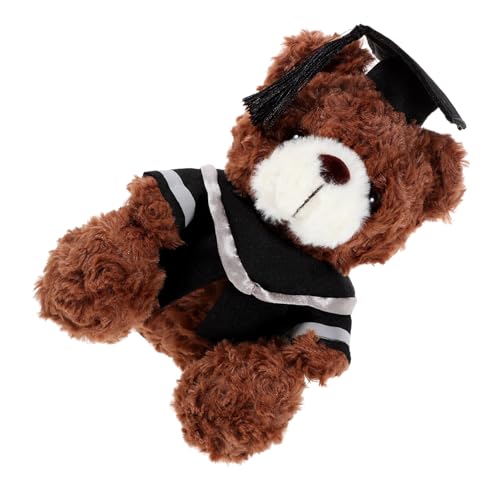 INOOMP Doktorhutpuppe abschluss kuscheltiere bär Abschlussmütze Plüschbär Abschluss-Cartoon-Bär doktor bär ausgestopfte Puppe Abschlussbär Dark Brown INOOMP Doktorhutpuppe abschluss kuscheltiere bär Abschlussmütze Plüschbär Abschluss-Cartoon-Bär doktor bär ausgestopfte Puppe Abschlussbär Dark Brown von INOOMP