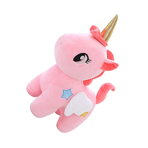 INOOMP Einhorn-Puppe Stofftier Kinderspielzeug Gefüllte Puppe Plüsch Stofftier Plüschtier Für Babys Cartoon-Einhorn Bequeme Puppe Kristallweicher Samt Rosa INOOMP Einhorn-Puppe Stofftier Kinderspielzeug Gefüllte Puppe Plüsch Stofftier Plüschtier Für Babys Cartoon-Einhorn Bequeme Puppe Kristallweicher Samt Rosa von INOOMP