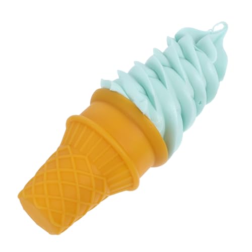 INOOMP Eismodell Eisparty Essen Eiscreme -Kegelprobe Eiscremekegel Plastik Simulations-Eisspielzeug Cartoon- Eiswaffel aus Plastik Realistische Lebensmittelmodelle PVC Himmelblau von INOOMP