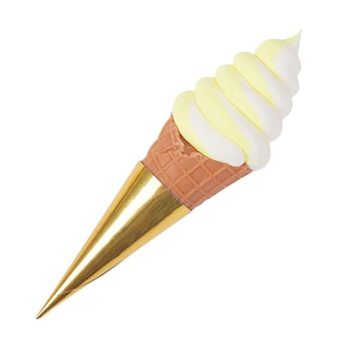 INOOMP Eismodell Simuliert Zapfen Für Eiscreme Simulationseis Simulation Eiswaffel Modell Einer Eistüte Künstliches EIS Gefälschte Eiswaffel Cremefarbenes Modell PVC Gelb INOOMP Eismodell Simuliert Zapfen Für Eiscreme Simulationseis Simulation Eiswaffel Modell Einer Eistüte Künstliches EIS Gefälschte Eiswaffel Cremefarbenes Modell PVC Gelb von INOOMP