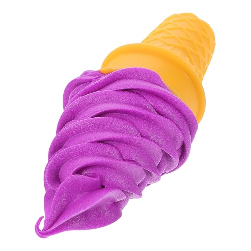 INOOMP Eismodell Stütze Creme Party simuliertes realistisch kleines gefälschtes gefälschtes auf dem Tisch Fotografieren von gefälschtem Foto-Requisiten für PVC Violett von INOOMP