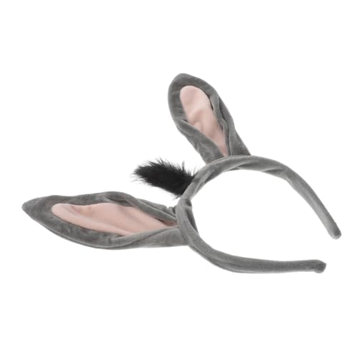 INOOMP Esel Ohrhaarband Haarschmuck Für Party Flauschige Ohr-kopfbedeckung Animal Cosplay Stirnband Kostümstirnband Tierischer Kopfschmuck Halloween-haarband Süßes Stirnband Stoff Grey INOOMP Esel Ohrhaarband Haarschmuck Für Party Flauschige Ohr-kopfbedeckung Animal Cosplay Stirnband Kostümstirnband Tierischer Kopfschmuck Halloween-haarband Süßes Stirnband Stoff Grey von INOOMP