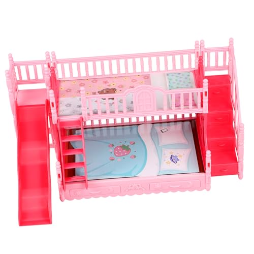 INOOMP Etagenbett für Puppen Mini klein unser realistisch Puppenhausmöbel Koje Etagenbett-Ornament Puppenhaus-Ornamente Rollenspiel etagenbetten für puppenhäuser Spielzeugmöbel Abs Rosa INOOMP Etagenbett für Puppen Mini klein unser realistisch Puppenhausmöbel Koje Etagenbett-Ornament Puppenhaus-Ornamente Rollenspiel etagenbetten für puppenhäuser Spielzeugmöbel Abs Rosa von INOOMP