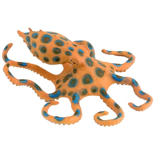 INOOMP Fake Octopus Figurine Realistisches Plastikkunstwerk für Dekoration Aquarium Kinderzimmer und Zuhause Langlebig und Wiederverwendbar von INOOMP