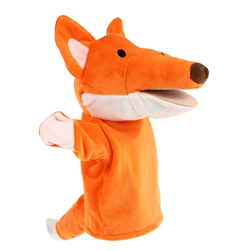 INOOMP Fingerspielzeug Tiere Puppenspielzeug Für Kleinkinder Fingerpuppen Fuchs Cartoon Tier Plüschtier Fuchs Tier Plüsch Orange von INOOMP