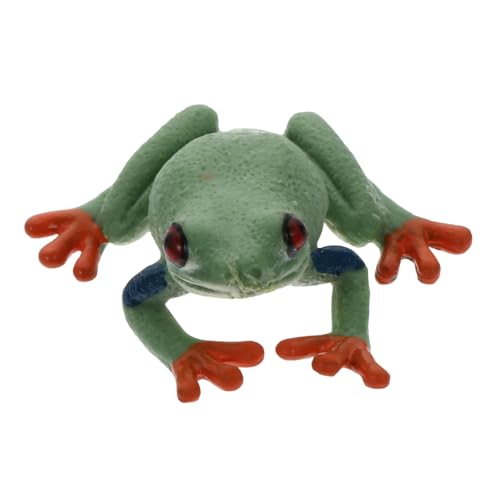 INOOMP Froschmodell Tiermini Modell Funktion Lernspielzeug für Szene Für Kreative Spielmomente und Foto Requisite Froschmodell Tiermini Modell Lernspielzeug von INOOMP