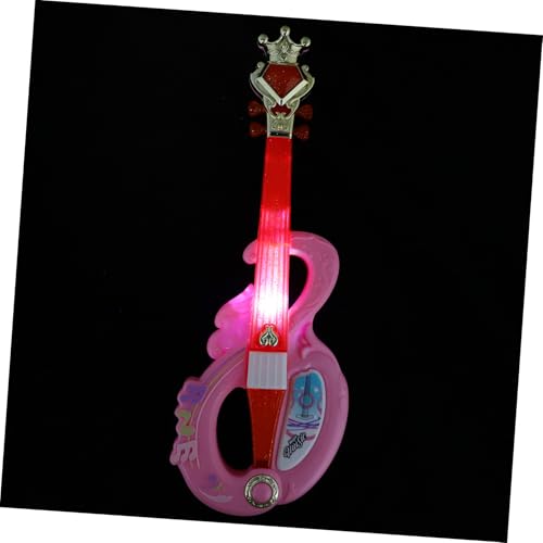 INOOMP Frühe Geigenausbildung Kindermusikinstrumente Musikspielzeug Kleine Geige Gefälschte Geige Geigenspielzeug Für Geigeninstrument -Geige Rosa Plastik von INOOMP