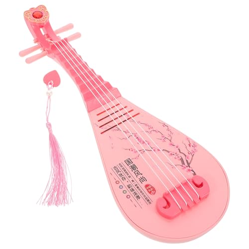 INOOMP Frühkindliche Bildung Pipa spielbarer musikalischer Pipa für Musikinstrument Musik - Lernpipa spielbare Pipa Musikspielzeug Metall Rosa von INOOMP
