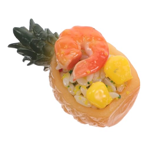 INOOMP Gebratenes Reismodell Bratreis Fake Essen Simulation Essen küche küchen Künstliche Lebensmittel-Requisiten Ananas- Pu Yellow INOOMP Gebratenes Reismodell Bratreis Fake Essen Simulation Essen küche küchen Künstliche Lebensmittel-Requisiten Ananas- Pu Yellow von INOOMP