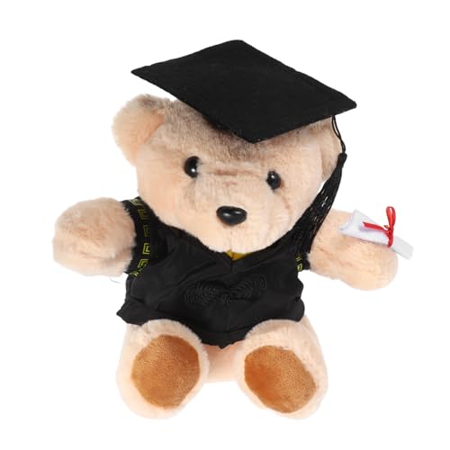 INOOMP Graduierte Doktorbär Puppe Mini Grad Stofftier Herzlichen Glückwunsch, Plüschtier Abschluss Stofftier Grad-Plüschtier Graduierung mini Plüschtier gefühlt Black INOOMP Graduierte Doktorbär Puppe Mini Grad Stofftier Herzlichen Glückwunsch, Plüschtier Abschluss Stofftier Grad-Plüschtier Graduierung mini Plüschtier gefühlt Black von INOOMP