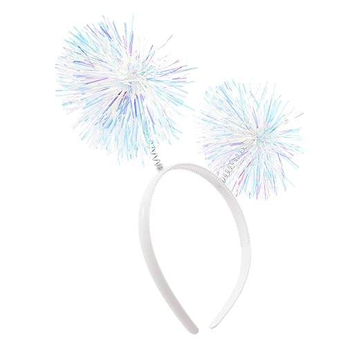 INOOMP Haargummi Haarnadel Geburtstagsstirnbänder für Erwachsene Zubehör Geburtstagsstirnbänder für Frauen Rosa Poms Stirnband für die Party Partygeschenke Pompons Stirnband Plastik Weiß INOOMP Haargummi Haarnadel Geburtstagsstirnbänder für Erwachsene Zubehör Geburtstagsstirnbänder für Frauen Rosa Poms Stirnband für die Party Partygeschenke Pompons Stirnband Plastik Weiß von INOOMP