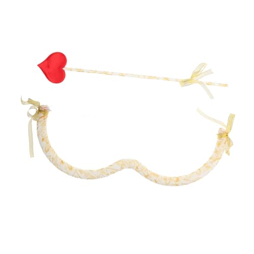 INOOMP -Halloween-Kostüm Tag Kostüm Damen Bogen romantische Verzierung Kind Halloween- -Kostüm Amorpfeil rosa Mini-Bastelbögen -Kostüm für Mädchen Plastik von INOOMP