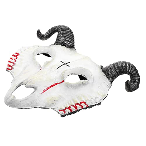 INOOMP Halloween Ziegenmaske Cosplay Kostüm PU Tiermaske für Halloween Party für Karneval Maskerade und Festivals Langlebig und Detailreich Blutige Tränen INOOMP Halloween Ziegenmaske Cosplay Kostüm PU Tiermaske für Halloween Party für Karneval Maskerade und Festivals Langlebig und Detailreich Blutige Tränen von INOOMP