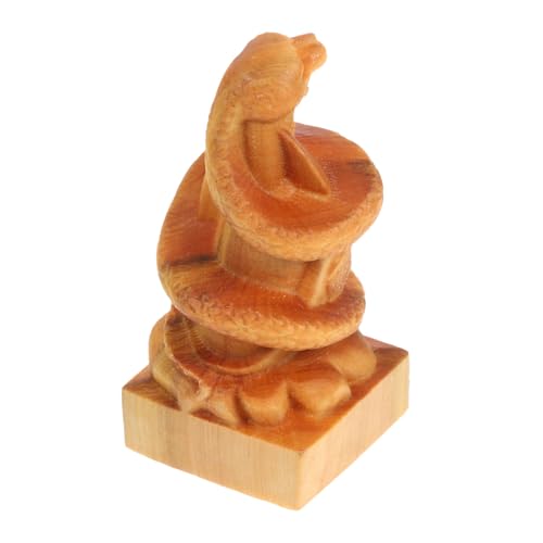 INOOMP Handgeschnitzte Holzschlangenfigur Dekoratives Tierjahr Schlangenmodell für Balkon Lehrmodell Langlebig Natürliche Holzskulptur INOOMP Handgeschnitzte Holzschlangenfigur Dekoratives Tierjahr Schlangenmodell für Balkon Lehrmodell Langlebig Natürliche Holzskulptur von INOOMP
