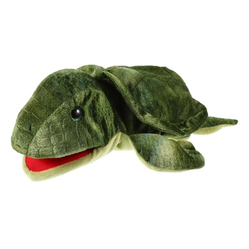 INOOMP Handpuppen Für Plüschtiere Für Schildkrötenpuppen Für Erwachsene Handpuppen Für Tierfingerpuppen Kinderpuppen Handpuppenspielzeug Lebensechtes Handspielzeug Grüne Pp von INOOMP