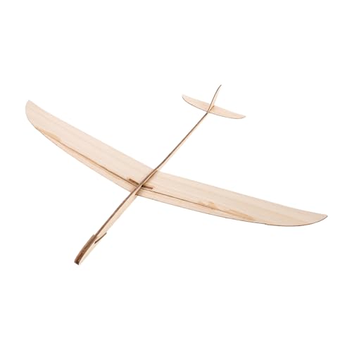 INOOMP Hölzernes Handwurfflugzeug Modellflugzeug Bausätze Modellflugzeug Bausätze Bastelspielzeug DIY Holzflugzeugmodell Holzspielzeugflugzeug Handstart Segelflugzeug Balsaholz von INOOMP
